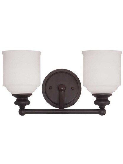 Melrose 2-Light Bath Sconce in English Bronze.